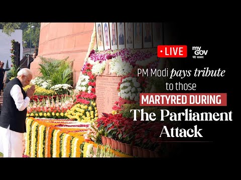 LIVE: PM Modi pays tribute to those martyred during the Parliament attack