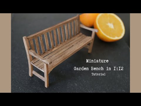 Miniature Garden Bench - Tutorial