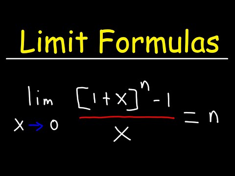 Limit Formulas - Calculus 1