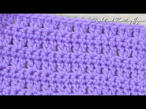 【かぎ針編み】簡単な長編み模様 EASY Crochet Pattern for Beginners かぎ針編み初心者さん