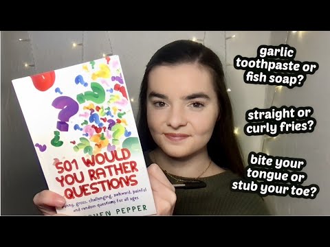 ASMR Asking You 100 Personal Would You Rather Questions