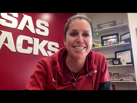 Courtney Deifel speaks to media about Arkansas Softball's 2025 Signing Class