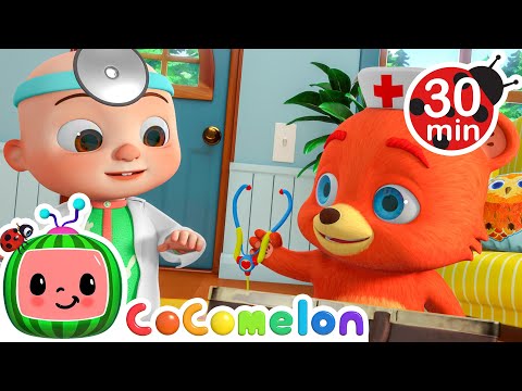 Doctor JJ and Nurse Boba + More CoComelon JJ's Animal Time Kids Songs | Animal Songs for Kids