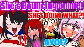 Nerissa: "Elizabeth's Bouncing on Me!" Everyone:【Hololive EN】