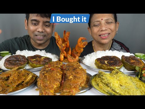 Food Vlog Delicious and Spicy Bengali Thali Eating Show