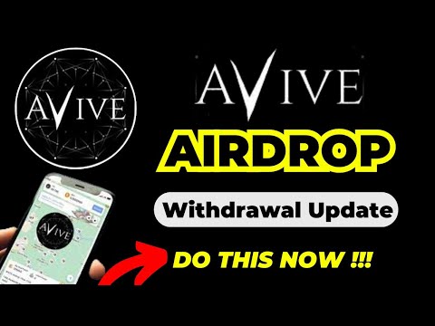 Urgent Action Needed || Avive Distribution || Do This Now To Claim Your Avive Airdrop #aviveairdrop