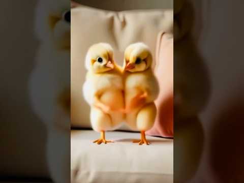 Cute chick dance | Chicks funny dace video | Chuze nachte han #birds #wildlife