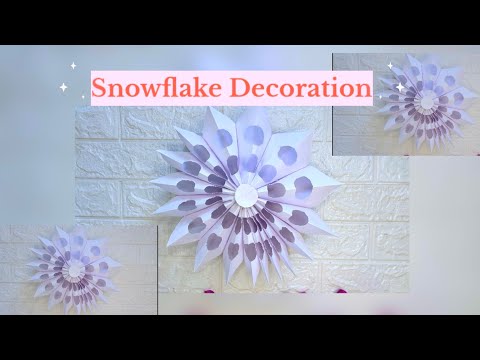 Create a MAGICAL ✨ Snowflake Christmas Craft | DIY Festival Decoration 😍