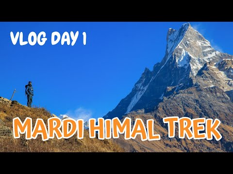 The MARDI HIMAL Trek : My First Hiking Experience in Nepal :  I Vlog day 1