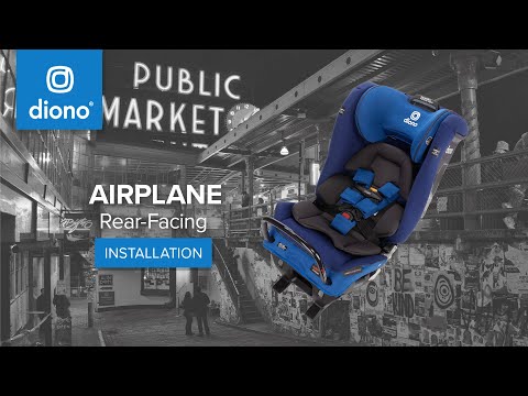 Diono® All-in-One Convertible Car Seat | Airplane Rear-Facing Installation