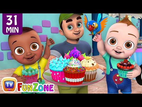 The Muffin Man + More ChuChu TV Funzone Nursery Rhymes & Toddler Videos