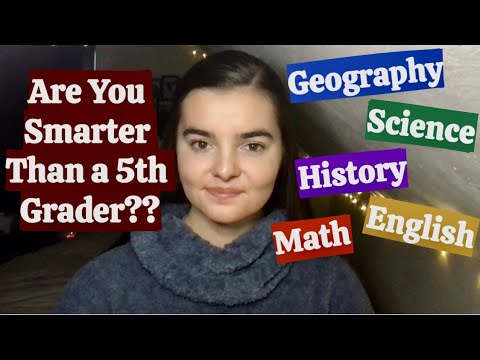 ASMR Are You Smarter than a 5th Grader? Part 3! | Whispering 125 Trivia Questions