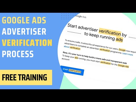 Google Ads Advertiser Account Verification (2023)