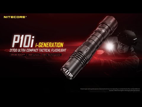 Nitecore P10i - 1800 Lumen USB-C Rechargeable Tactical Flashlight