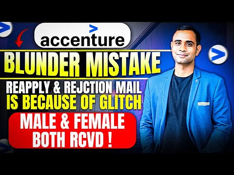 Accenture Blunder Rejection Mail Mistake | Male & Female both received