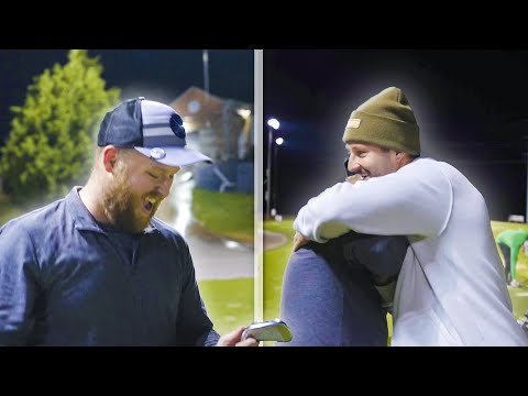 I surprised people with golf clubs for Christmas