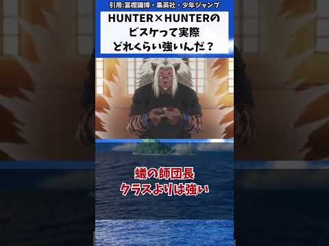 HUNTER×HUNTERのビスケって実際どれくらい強いんだ？に対する読者の反応集 #ハンターハンター #hunterxhunter #読者の反応集 #ゆっくり解説 #呪術廻戦 #読者の反応