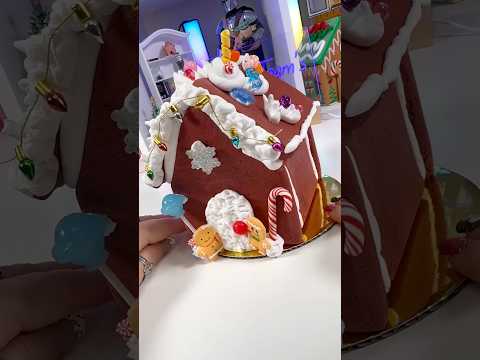 Slime Gingerbread House #slime #asmr #gingerbreadhouse