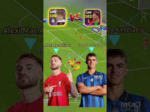 Alexi Mac Allister Vs Charles De Ketelaere || New POTW Cards || #efootball #efootball2025 #shorts