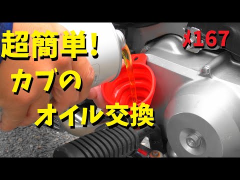 超簡単30分コース！カブのオイル交換【メンテ167】@リトルカブAA01