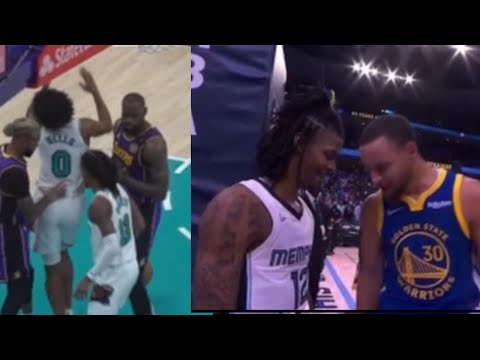 Rare Ja Morant Disrespecting & trash talking NBA STARS moments, but they get increasingly better