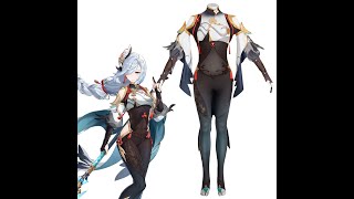 Genshin Impact Shenhe Cosplay Costume Takerlama