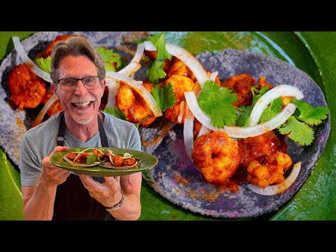 Devilish Shrimp Tacos -- Camarones a la Diabla