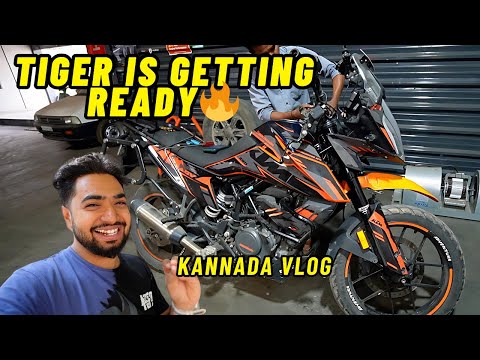 My Bike is My Wife | TIGER GETTING READY | Uttarakarnataka Vlog | KTM 390 Adventure Bike Vlogs |