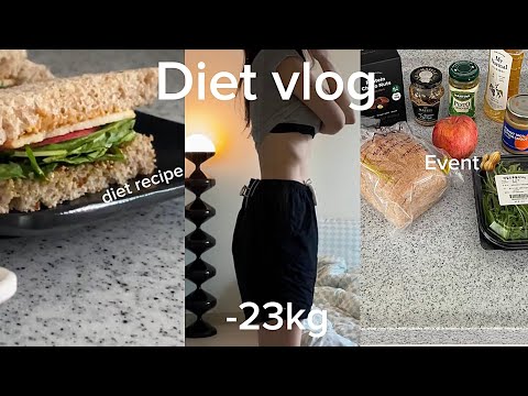 sub) - 23kg diet vlog. Peanut butter recipe and event. 6am productive vlog