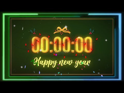 Happy New Year 2025 Digital Countdown