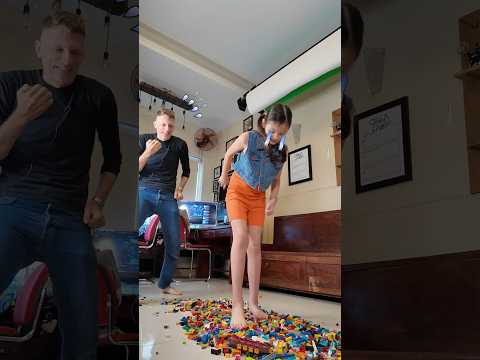 Walking on Lego Challenge | Lego Facts with Ailani | STEM with Ailani's Little World