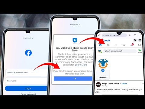 How to Fix You Can't use this Feature Right Now Facebook Login Problem 2024