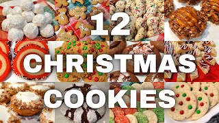 12 EASY Christmas Cookies! Holiday Dessert Recipes!