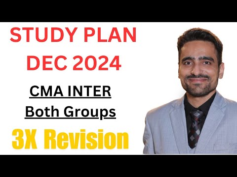 Master Your CMA Inter Exams With This Both Groups Study Schedule!