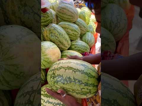 Satisfying Watermelon Cutting Skills 🍉 #shorts #streetfood #watermelon #viral #shortvideo #fruit