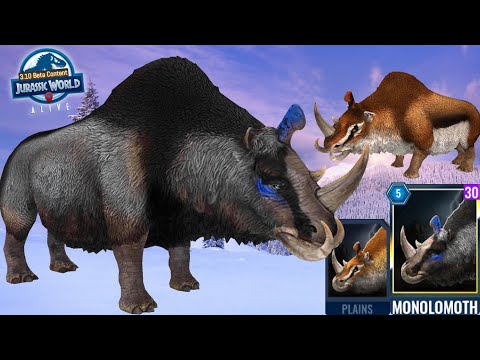 MONOLOMOTH Apex Level 30- FIRST LOOK! Jurassic World Alive beta