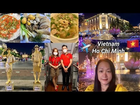 Nguyen Hue Walking Street, Food & Hotel Tour - #Vietnam #Vlog 🇻🇳 EP 1 | #越南 #HoChiMinh