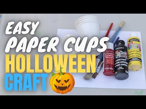 Halloween Crafts Ideas for Kids | Easy Paper Cups Crafts