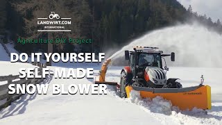 DIY - Self-made snow blower | Landwirt.com International