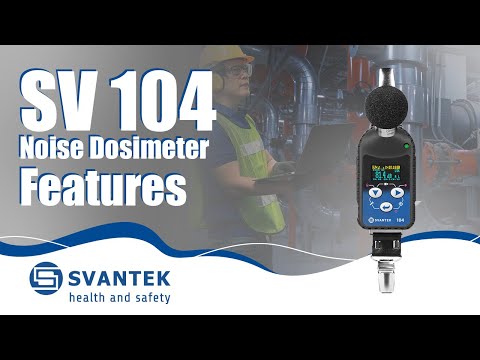 Personal noise dosimeter | SV 104 | SVANTEK | Features