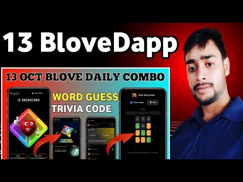 13 Oct BLove Dapp Trivia challenge & words guess combo | blove dapp daily combo | blove dapp