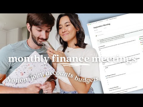 💵How We Organize & Discuss Finances as a Couple | Notion Meeting Template, Budget, Goal-Setting