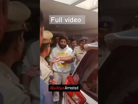 Allu Arjun arrested 😔 #alluarjun #pushpa2 #arrested #pushparaj