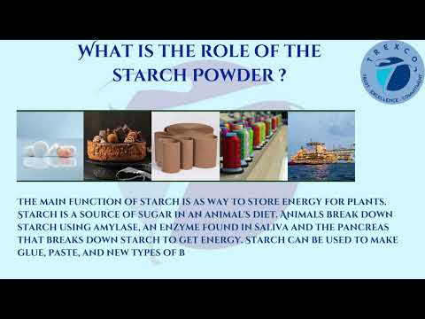 Starch Powder - What is Starch Power, Alternate Names, Sectors Of Use, Applications & Advantages