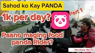 Panda Rider 2024 Malaki Ang sahod? Part 1  #foodpanda #manibelamo #fooddelivery