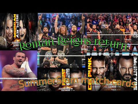 SummerSlam 2024 match cards, Roman Reigns return #summerslam2024 #romanreigns