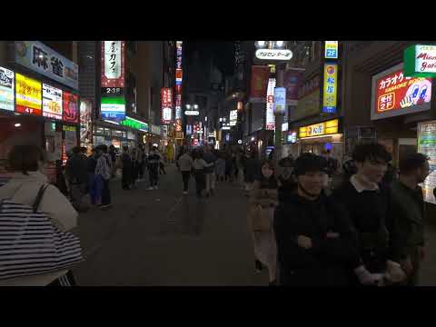 【4K HDR】Walk through Shibuya Center Street at night 2022-11 Tokyo 🇯🇵　夜の渋谷センター街を歩く