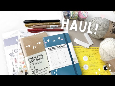 Stationery Haul + Yarn? | WonderPens, JetPens, Wool Warehouse