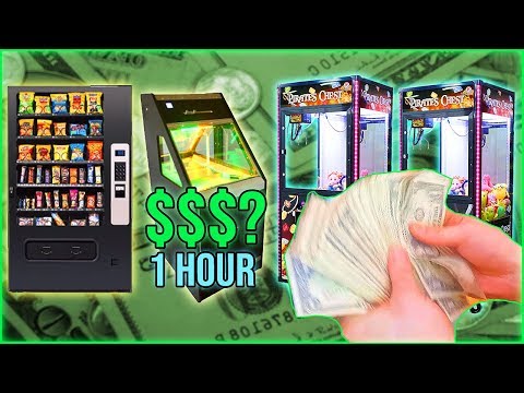 Vending Machine Business: How Much Did We Collect In One Hour?