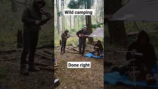 Band camp, wild camping done right, #wildcampinguk #wildcamping #campingintherain #hammockcamping